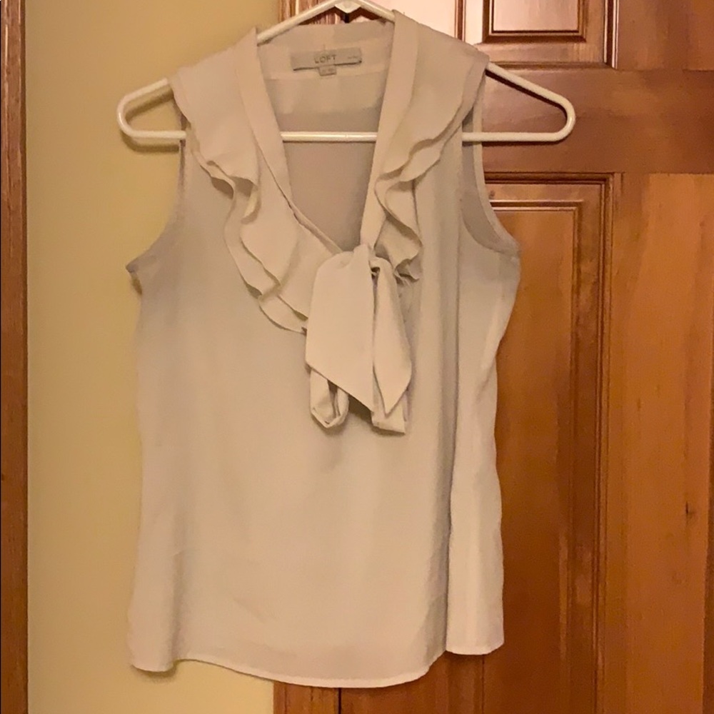 Loft white blouse tank